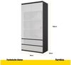 Furnica Kleiderschrank Garderobenschrank, 2 Türen und 2 Schubladen H180 x B90 x T50cm Bild 4