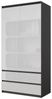 Furnica Kleiderschrank Garderobenschrank, 2 Türen und 2 Schubladen H180 x B90 x T50cm Bild 3