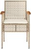 vidaXL 3-tlg. Bistro-Set mit Kissen Beige Poly Rattan Akazienholz 366261 Bild 4