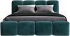 Polsterbett DONA 160x200 mit Matratze, Bettkasten und Lattenrost. Farbe: Minze 13 Bild 3