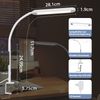 ZMH Schreibtischlampe LED Dimmbar - Klemmbar Tischlampe mit Stecker Bürolampe Tageslichtlampe Weiß 5 Farbtemperatur-Helligkeitsstufen 11W Arbeitsplatzleuchte mit Timerfunktion Nachtlicht-Modus Bild 3
