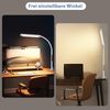 ZMH Schreibtischlampe LED Dimmbar - Klemmbar Tischlampe mit Stecker Bürolampe Tageslichtlampe Weiß 5 Farbtemperatur-Helligkeitsstufen 11W Arbeitsplatzleuchte mit Timerfunktion Nachtlicht-Modus Bild 5