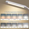 ZMH Schreibtischlampe LED Dimmbar - Klemmbar Tischlampe mit Stecker Bürolampe Tageslichtlampe Weiß 5 Farbtemperatur-Helligkeitsstufen 11W Arbeitsplatzleuchte mit Timerfunktion Nachtlicht-Modus Bild 2
