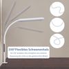ZMH Schreibtischlampe LED Dimmbar - Klemmbar Tischlampe mit Stecker Bürolampe Tageslichtlampe Weiß 5 Farbtemperatur-Helligkeitsstufen 11W Arbeitsplatzleuchte mit Timerfunktion Nachtlicht-Modus Bild 4