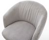 Drehstuhl Caja-Flex mit Armlehnen Cord Silbergrau Fußkreuz Effektfinish Titan 360° drehbar Taschenfederkern Bild 4