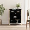 vidaXL Sideboard Schwarz 62x38x75 cm Holzwerkstoff 345676 Bild 3