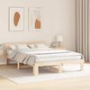 vidaXL Bettrahmen mit Kopfteil Natur 160 x 200 cm Massives Kiefernholz 872644 Bild 3