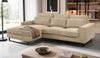 Sofa Valero in beige Cord L-Form 276 cm Bild 5