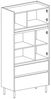 Marmex Möbel Hochkommode LUCA LC5 4 Türiger Schrank 2 Schubladen, Kommode, Sideboard Bild 3