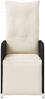 vidaXL Outdoor-Lehnstühle 2 Stk. mit Tisch Schwarz Poly-Rattan 365705 Bild 5