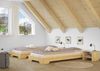 Extra niedriges kurzes Bett in kompakter Form 80x190 Massivholz Kiefer 60. 41-08-190oR Bild 3