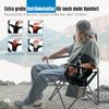 LINUMA® Luxus Faltstuhl PRO SCHWARZ Campingstuhl Anglerstuhl mit Getränkehalter & Tragetasche Bild 5