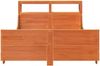 vidaXL Massivholzbett ohne Matratze Wachsbraun 160x200 Kiefernholz 3306455 Bild 4