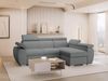 Ecksofa Boston Mini mit Schlaffunktion, Bettkasten, Einstellbare Kopfstützen (Farbe: Aragon 93, Seite: Rechts, 2r+LC) Bild 2