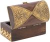 Guru-Shop Aufbewahrungsdose Rustikale halbrunde kleine Schatztruhe,.. Bild 3