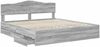 vidaXL Bettrahmen Graues Sonoma 200 x 200 cm Ingenieurs Holz 3412975 Bild 5