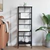 Bücherregal | Standregal Schwarz Eichen-Optik 40 x 29,5 x 115 cm Bild 4