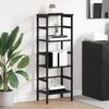 Bücherregal | Standregal Schwarz Eichen-Optik 40 x 29,5 x 115 cm Bild 2