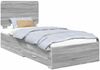 vidaXL Bettrahmen Graues Sonoma 100 x 200 cm Holzwerkstoff 3412824 Bild 2