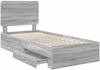 vidaXL Bettrahmen Graues Sonoma 100 x 200 cm Holzwerkstoff 3412824 Bild 5