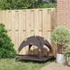 vidaXL Hundebett Braun 90 x 81 x 80,5 cm Stahl 42008191 Bild 3