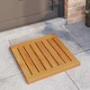 vidaXL Badematte Uni Braun 50 x 50 cm Holz 42025267 Bild 3