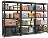 SONGMICS Schwerlastregal, 3er Set, Kellerregal, Lagerregal, 40 x 90 x 180 cm, Regal mit Stahlgestell, bis 875 kg belastbar, 5 verstellbare Ablagen, schwarz GLRDE040B03 Bild 4