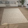 KADIMA DESIGN Teppich Struktur 3D Schlafzimmer schmutzabweisend Hochflor Teppich Shaggy, Läufer, Höhe: 34 mm, Florhöhe: 30 mm, Polypropylen, Läufer, 60x100, Creme Bild 3
