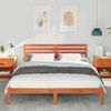 vidaXL Bettrahmen Wachsbraun 160 x 220 cm Massives Kiefernholz 872337 Bild 3