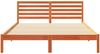 vidaXL Bettrahmen Wachsbraun 160 x 220 cm Massives Kiefernholz 872337 Bild 5