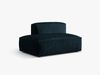 Micadoni Ecksofa-Modul Martina 1-Sitzer Links Samt Tiefes Petrol Bild 2