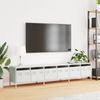 vidaXL TV-Schrank Weiß 202x39x43,5 cm Kaltgewalzter Stahl 3307154 Bild 3