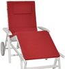 Beautissu Rollliegenauflage Loft RL 200 x 60 x 5 cm Rot Bild 2