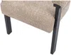 Vente-unique - LIVELIA Stuhl Stoff SchwarzSchokoladenbraun - B 60 cm x H 78 cm x L 64 cm Bild 5