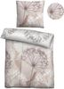 biberna Mako-Satin Bettwäsche 0614605 PUSTEBLUME, basalt, 1x 155x200 cm + 1x 80x80 cm Bild 4