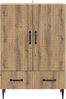 vidaXL Sideboard Artisan-Eiche 66 x 34,5 x 95 cm Holzwerkstoff 894904 Bild 3