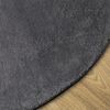 vidaXL Teppich HUARTE Kurzflor Weich und Waschbar Anthrazit Ø 100 cm 375009 Bild 4