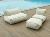 Vente-unique - NOUMARA Gartensitzgruppe Stoff Beige - B 70 cm x H 35 cm x L 70 cm Bild 2