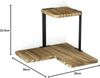 Holz Lichter Wandregal Eckregal Zickzack Holz, Platzsparendes Wandregal & Schweberegal modern, langlebig, pflegeleicht, luxuriös, minimalistisch, Eckregal im Zickzack-Design, platzsparend & vielseitig einsetzbar Bild 2