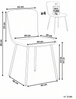 Esszimmerstuhl 4er Set CALDWELL Stoff Grün Bild 2
