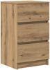 vidaXL Nachttische mit 3 Schubladen 2 Stk. Artisan-Eiche 39x35x65 cm 861354 Bild 5
