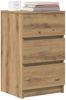 vidaXL Nachttische mit 3 Schubladen 2 Stk. Artisan-Eiche 39x35x65 cm 861354 Bild 4