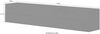 TV-Board >Mercogliano< in Weiß Hochglanz - 170x35.2x40cm (BxHxT) Bild 3