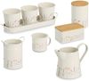 ZELLER 19400 Tasse 320 ml FLOWERS Metall, weiß/Dekor Bild 2