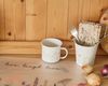 ZELLER 19400 Tasse 320 ml FLOWERS Metall, weiß/Dekor Bild 4