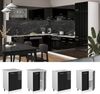 Küchenunterschrank R-Line Schwarz Hochglanz 60 cm , AP Eiche Vicco Bild 2