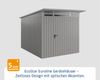 Hörmann EcoStar Euroline Gerätehaus Pultdach 214 x 262 Graualuminium 1-flg Bild 2