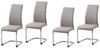 HTI-Living Freischwinger Schwingstuhl SallyC PU Cappuccino (Set, 4 St), Freischwinger Esszimmerstuhl Kunstleder Bild 3