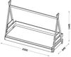 XL Küchenhängeschrank Rimini 50x96cm 1-türig matt Farbe: RAL 3004 purpurrot matt / lava RI-W4/50 Bild 3