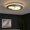 LED Deckenlampe, grau weiß, 3 Stufen Dimmer, D 50 cm Bild 2